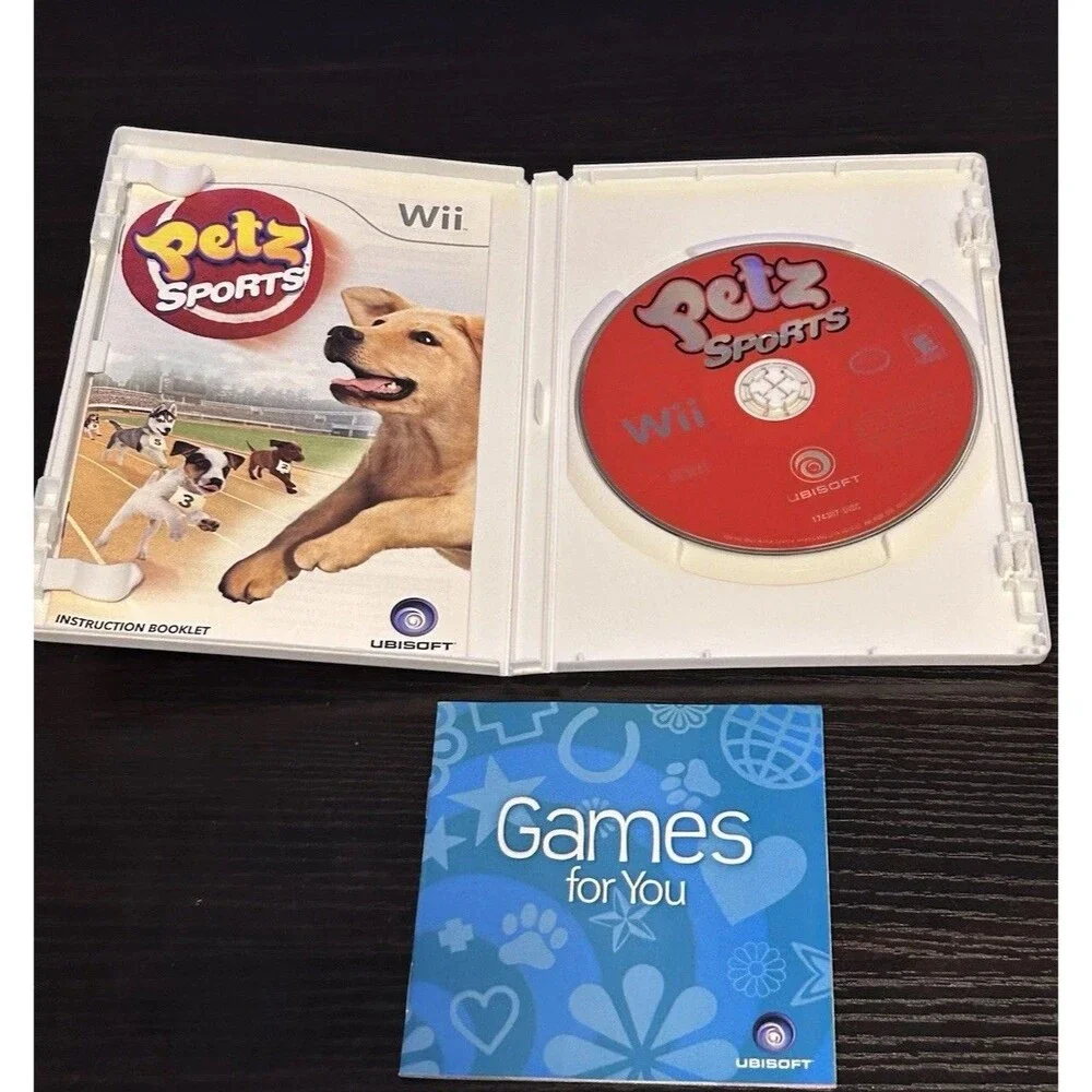 Petz Sports Nintendo Wii 2008 Ubisoft Complete CIB Tested Working Dog Game